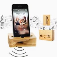 B0321 木質曠音器手機支架